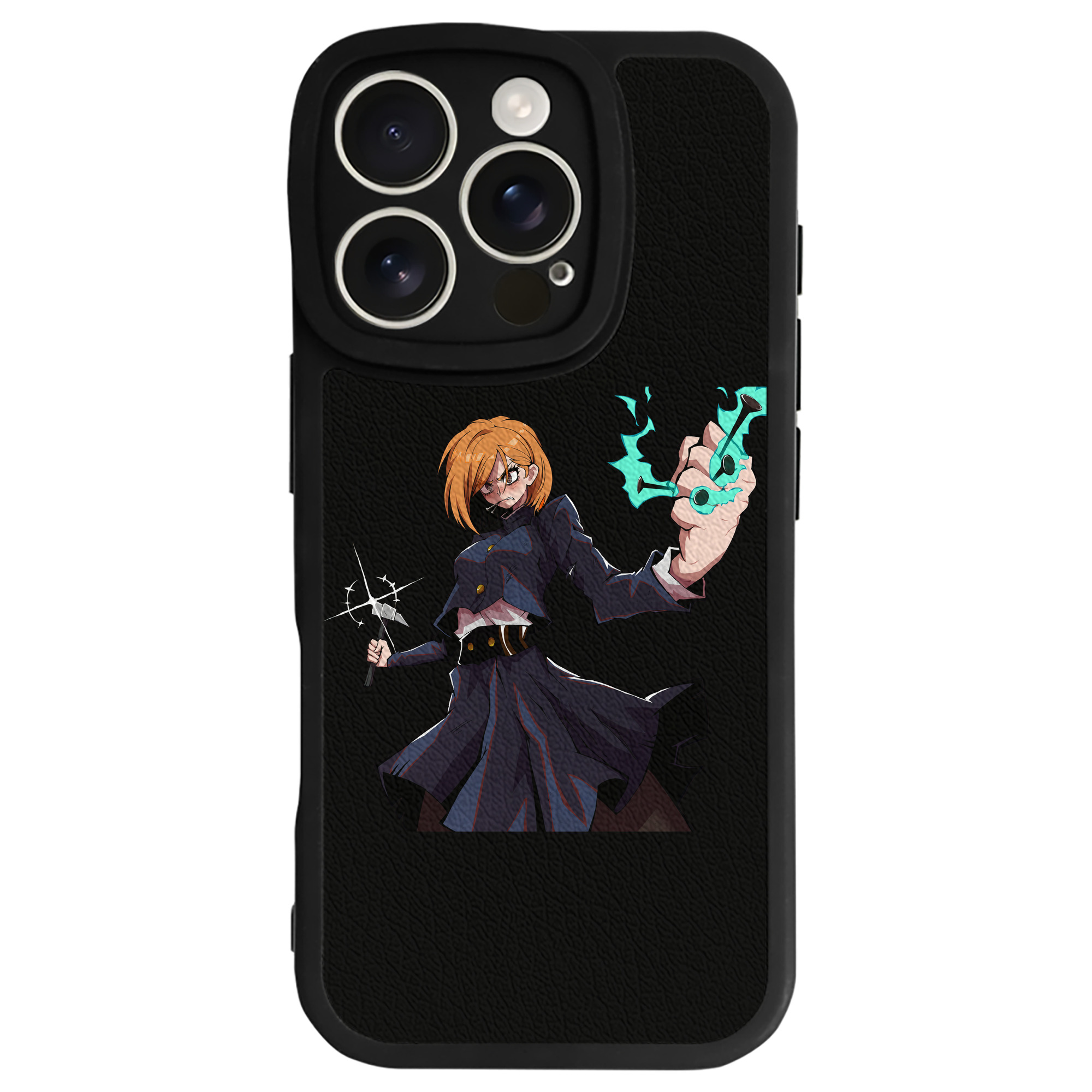 （画像用） 呪術廻戦 Jujutsu Kaisen 【iPhone 16シリーズ対応】シリコンスマホケース（レザー調） 材質：シリコン